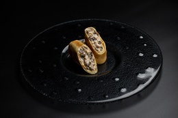 Блин с курицей и грибами